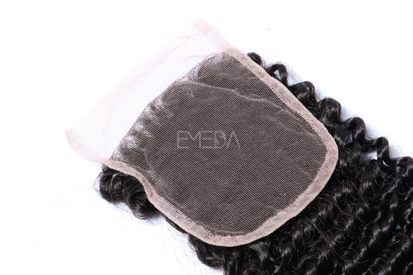 3 bundles afro kinky curl virgin hair weaves with closure  zj0030